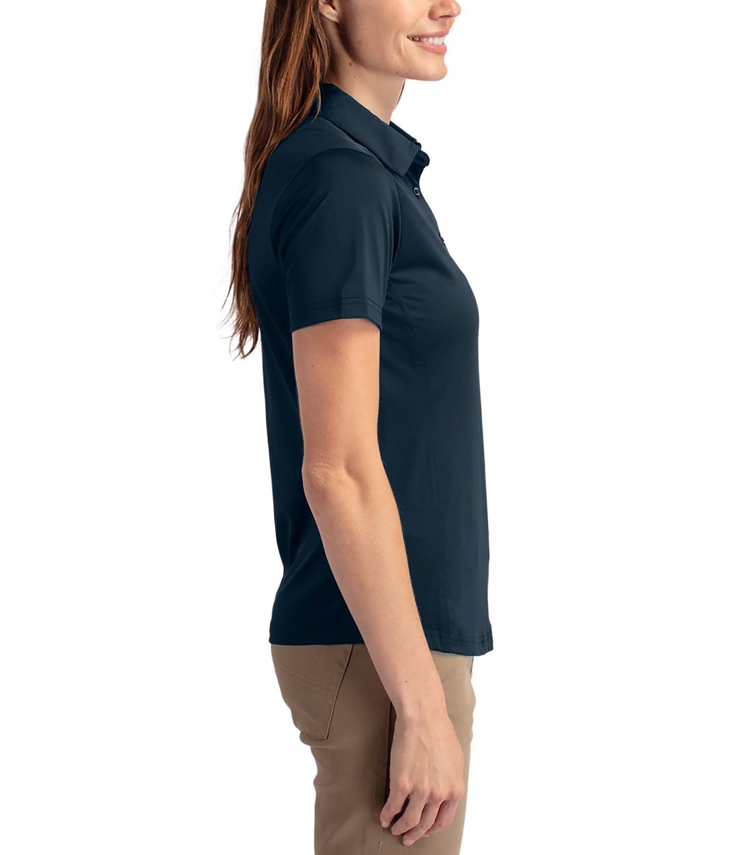 Cutter & Buck Prospect Eco Textured Stretch Recycled Womens Short Sleeve Polo by Cutter & Buck Apparel