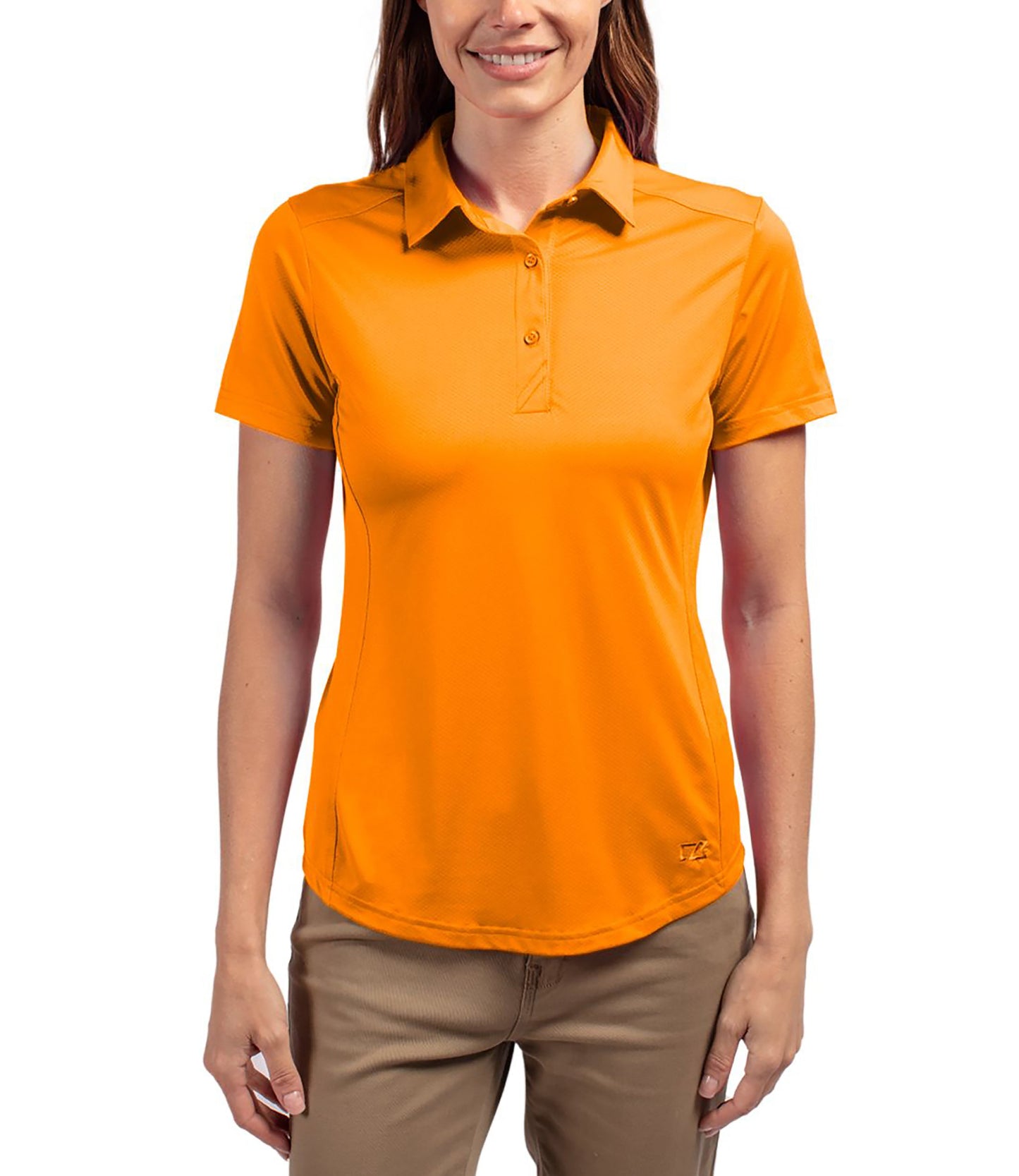 Cutter & Buck Prospect Eco Textured Stretch Recycled Womens Short Sleeve Polo by Cutter & Buck Apparel