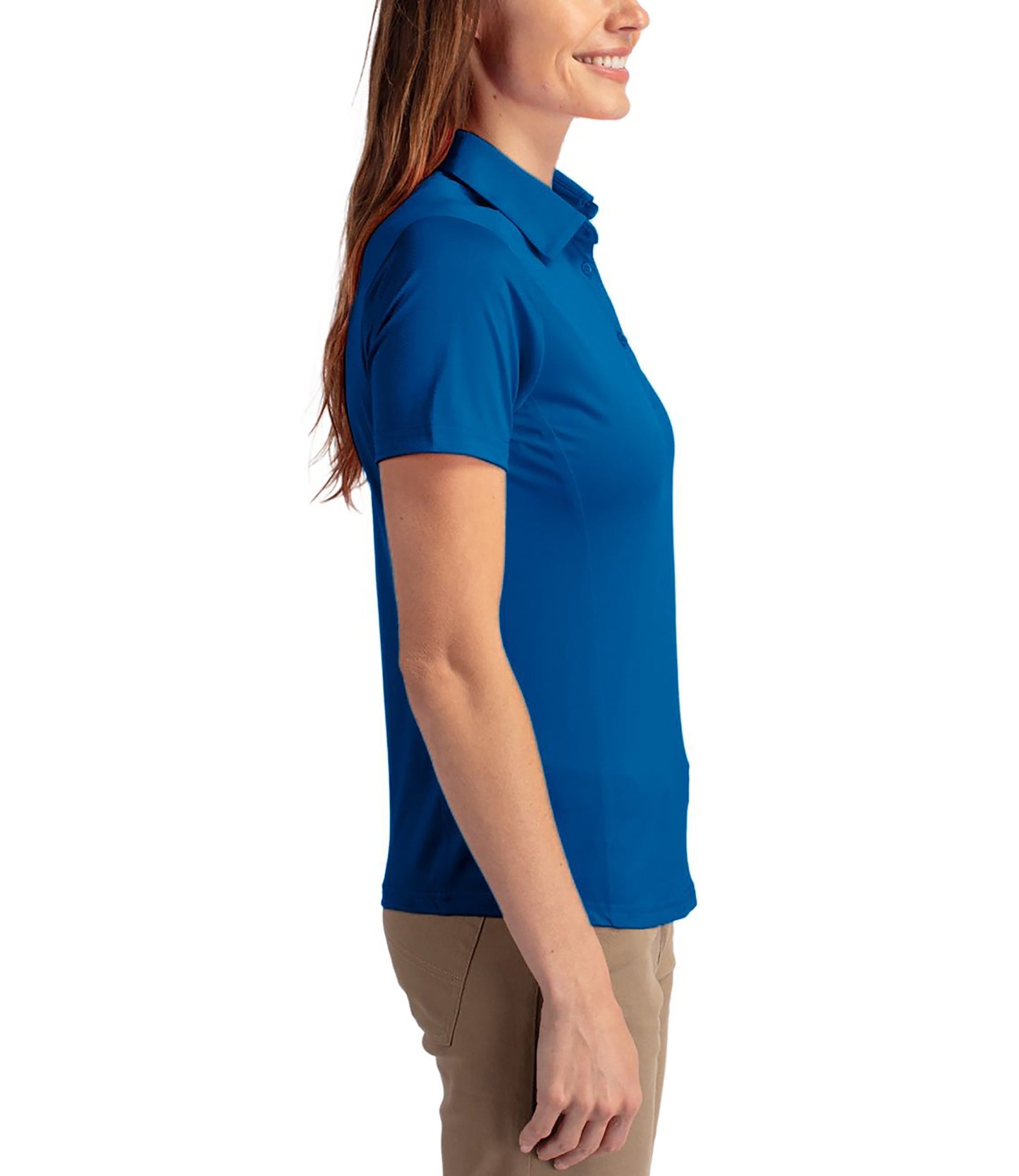 Cutter & Buck Prospect Eco Textured Stretch Recycled Womens Short Sleeve Polo by Cutter & Buck Apparel
