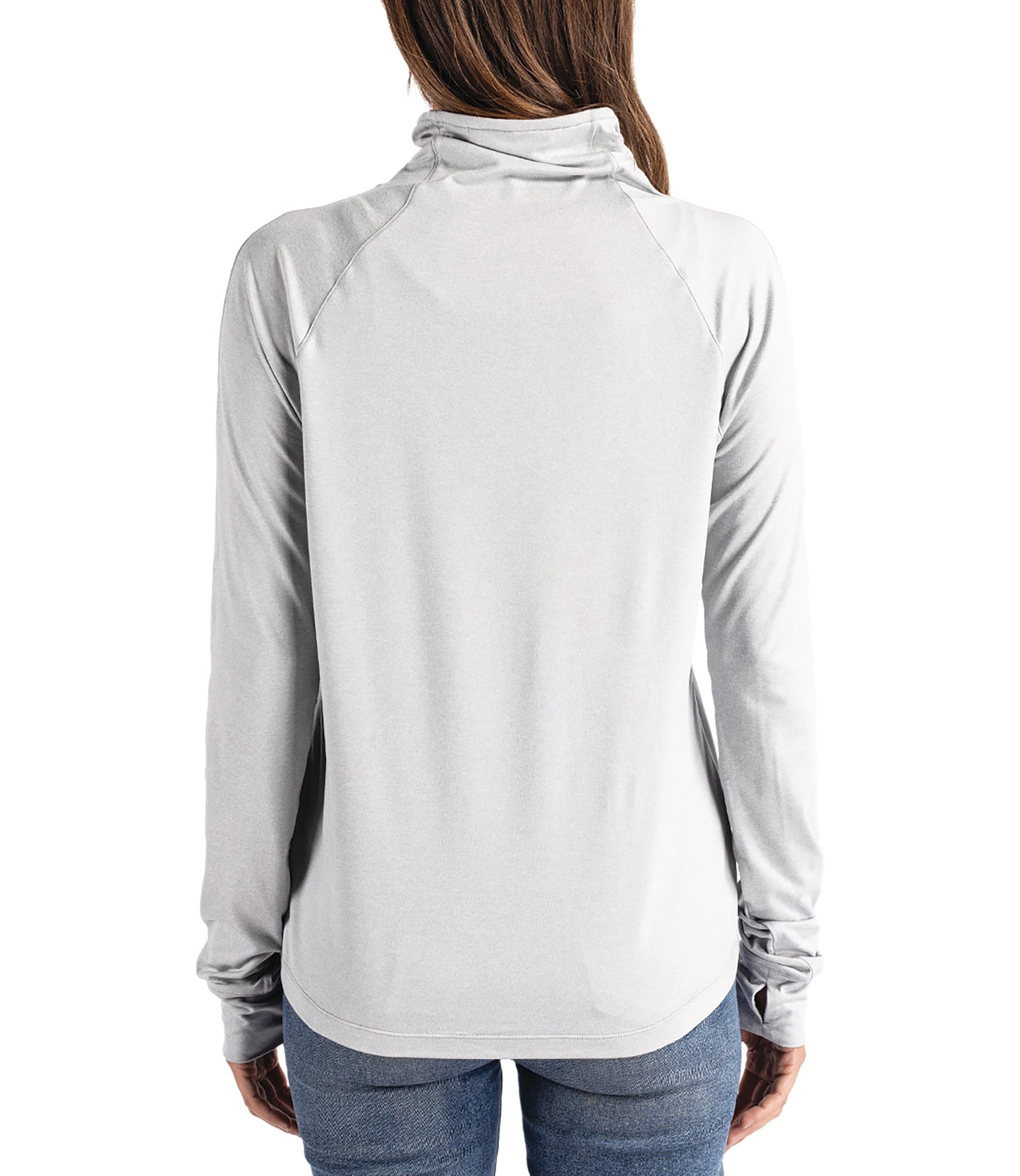 Cutter & Buck Coastline Epic Comfort Eco Recycled Womens Funnel Neck by Cutter & Buck Apparel