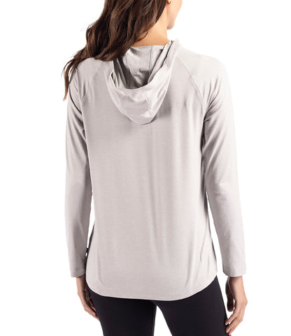 Cutter & Buck Coastline Epic Comfort Eco Recycled Womens Hooded Shirt by Cutter & Buck Apparel