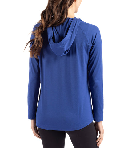 Cutter & Buck Coastline Epic Comfort Eco Recycled Womens Hooded Shirt by Cutter & Buck Apparel