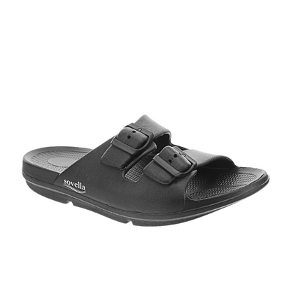 Sovella Active Recovery Sandals Men's PF Buckle Slide Black