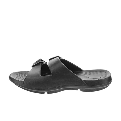 Sovella Active Recovery Sandals Women's PF Buckle Slide Black