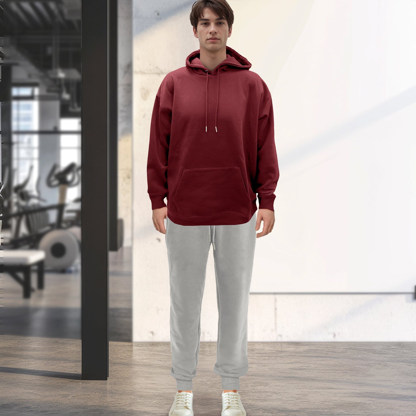 Elegant Comfort Cotton Active Men Tracksuit 2 Piece Set Athletic Jogging Sweatsuits