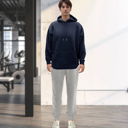 Elegant Comfort Cotton Active Men Tracksuit 2 Piece Set Athletic Jogging Sweatsuits