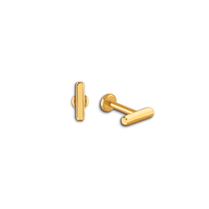 Mint & Lily Little Bar Sleeper Flatback Earrings | 16g