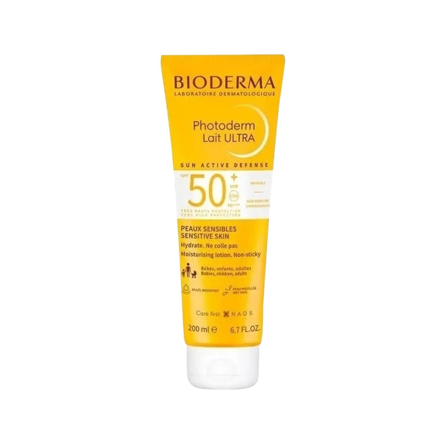 Bioderma Photoderm Max Lait Ultra SPF 50+ Sunscreen Lotion - High Protection for Sensitive Skin, 200ml