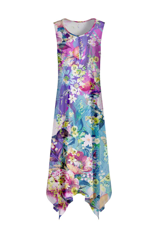 Purple & Blue Floral Abstract-