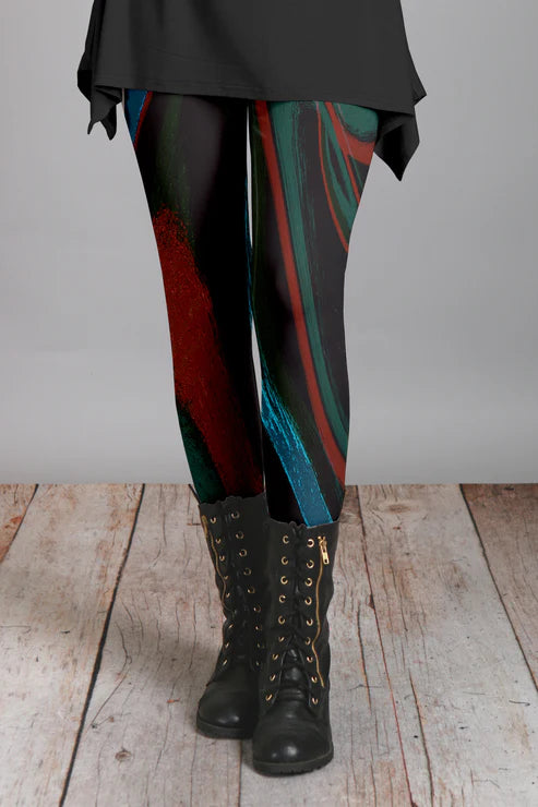 lack and Multicolor Gradient-