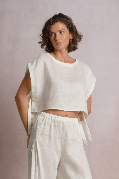 Lilian Top White