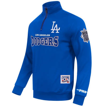 Pro Standard Los Angeles Dodgers Day One Fleece Quarter-Zip - Royal Blue