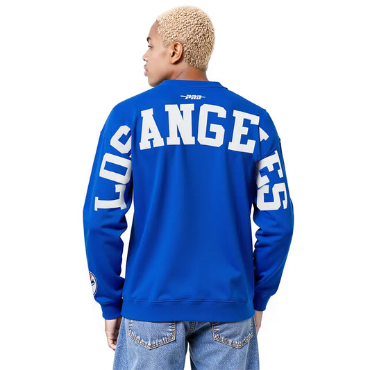 Pro Standard LA Dodgers Wingspan Drop Shoulder Crewneck - Royal Blue