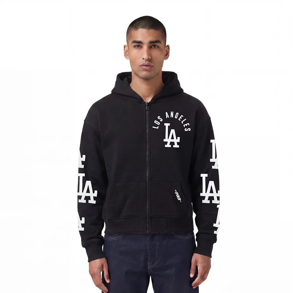 Pro Standard LA Dodgers All Pro Scattered Zip-Up - Black