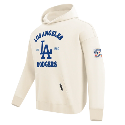 Pro Standard Dodgers First Team Pullover Hoodie - Eggshell