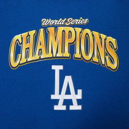Pro Standard LA Dodgers World Series Fleece Hoodie - Royal Blue