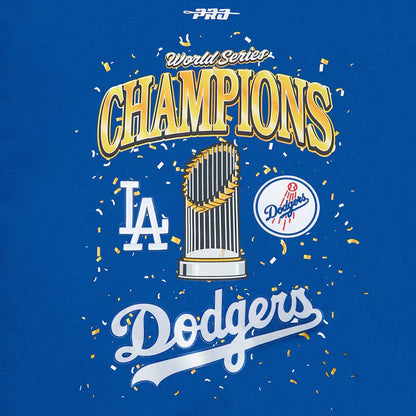 Pro Standard LA Dodgers World Series Fleece Hoodie - Royal Blue