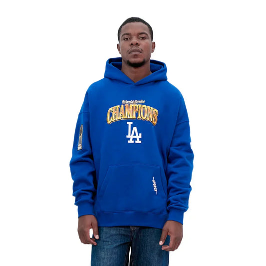 Pro Standard LA Dodgers World Series Fleece Hoodie - Royal Blue