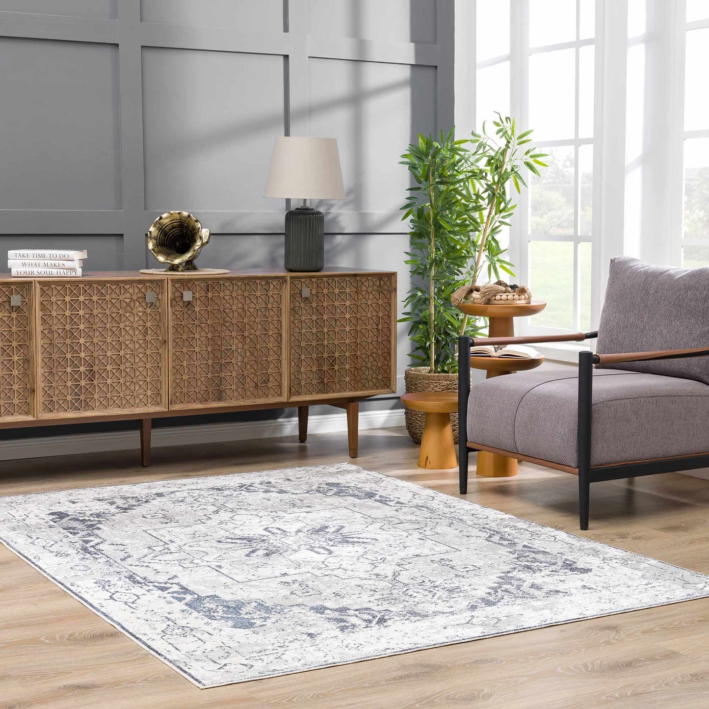 Hera Ivory Boutique Washable Rug - Clearance