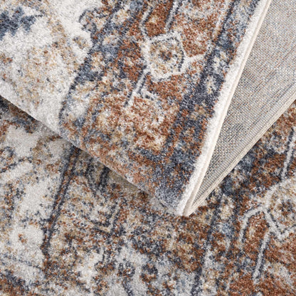 Rust Hera Washable Area Rug - Clearance