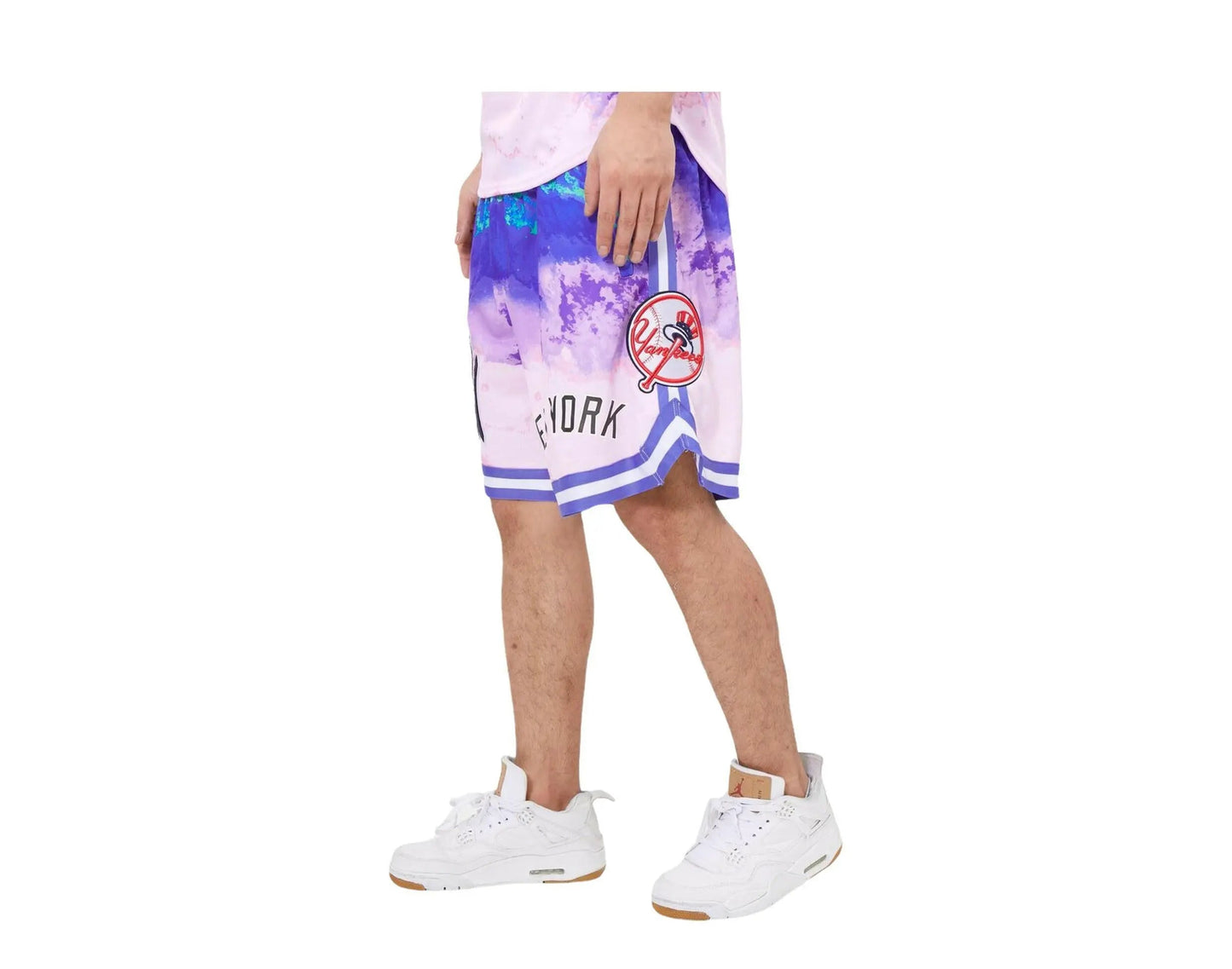Pro Standard New York Yankees Pro Team Pink Dye Men Shorts Pink Dye