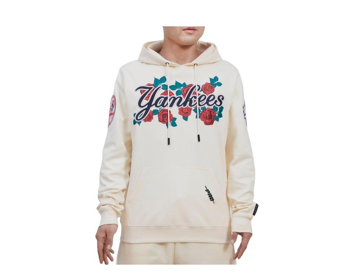 Pro Standard New York Yankees Roses Men's Hoodie — Eggshell