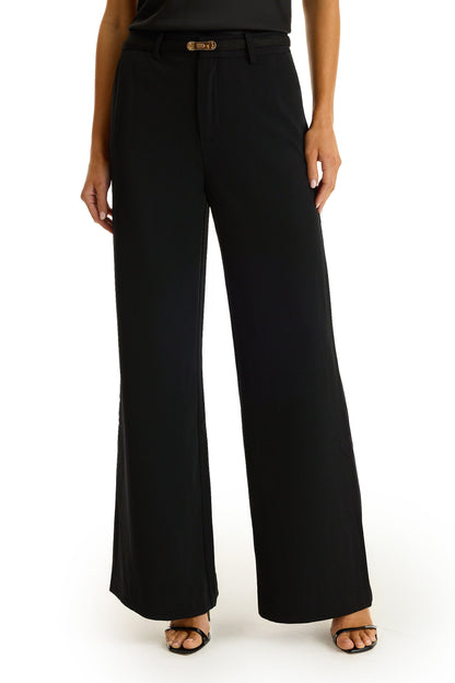 Martina Belted Trouser - Black