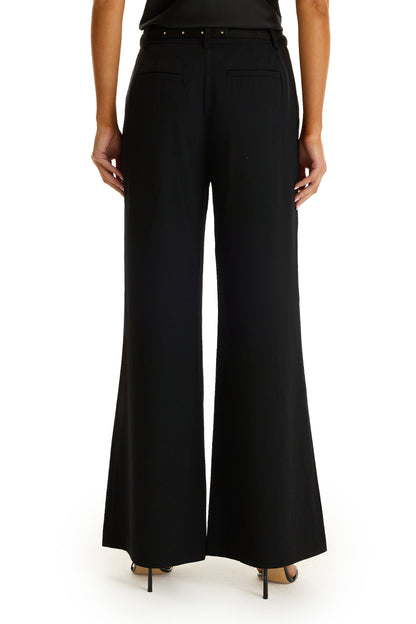 Martina Belted Trouser - Black