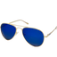 Shiny Gold w/ Blue Revo Polarized