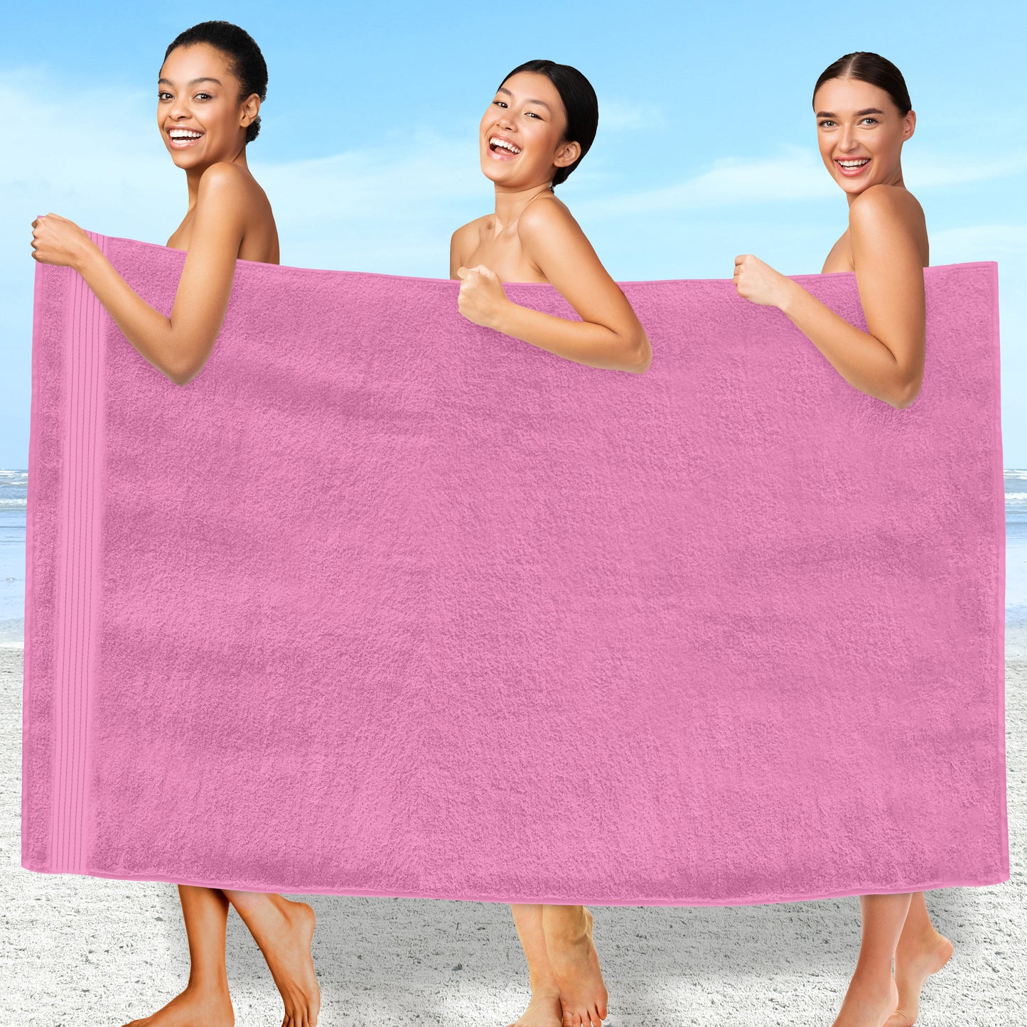 Elegant Comfort 1 Piece Premium Turkish Cotton Oversized Bath Sheet Towel 40 x 80 Inch