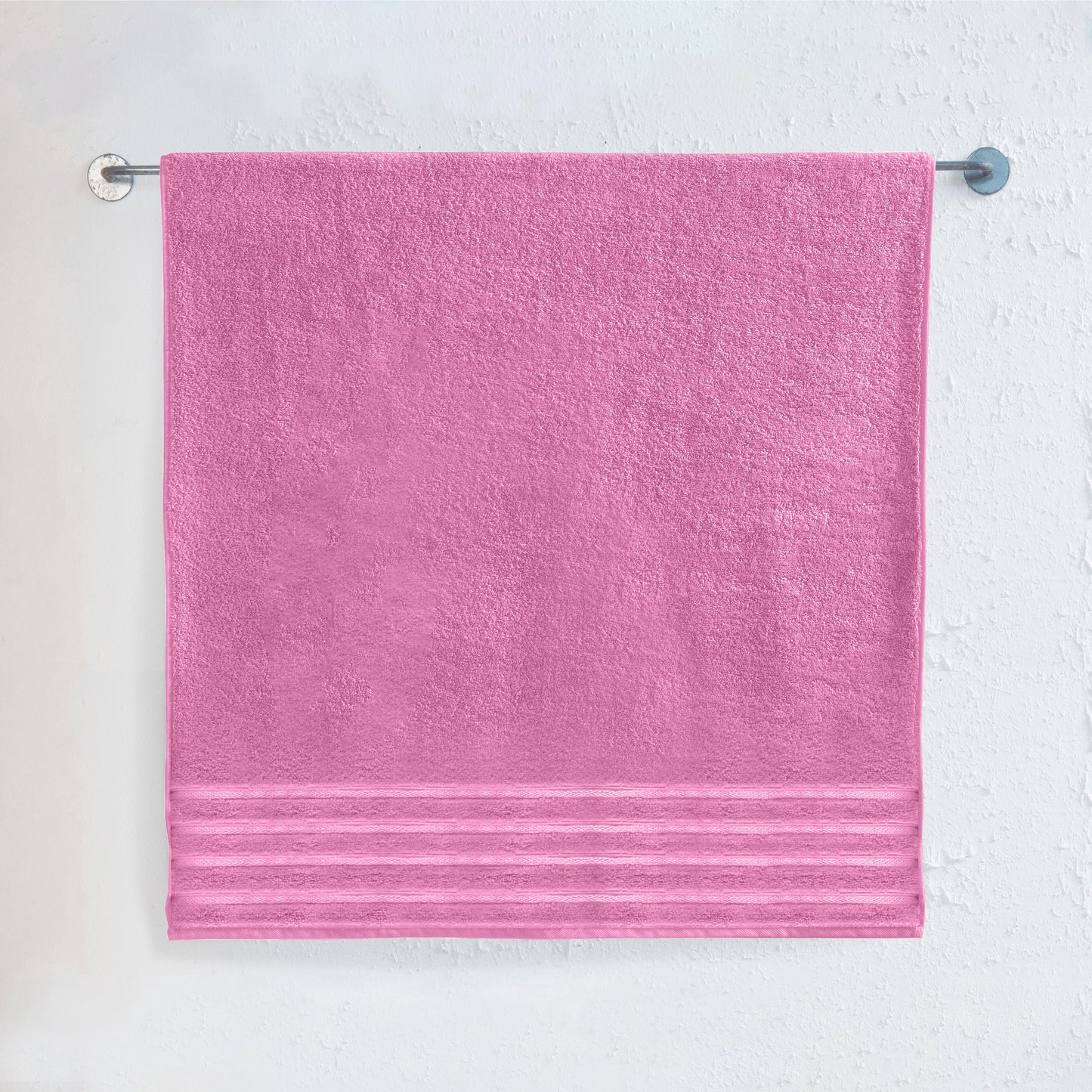 Elegant Comfort 1-Piece Premium Turkish Cotton 4 Lines Stripe Jumbo Towel, 35x 70 inch