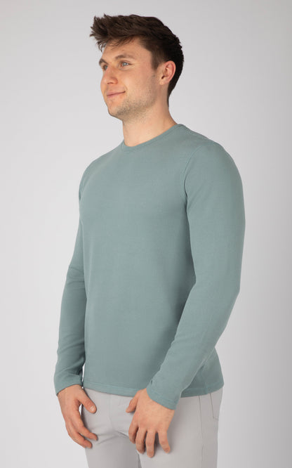 Mens Supreme Hyperlite Waffle Long Sleeve Crew Neck Shirt