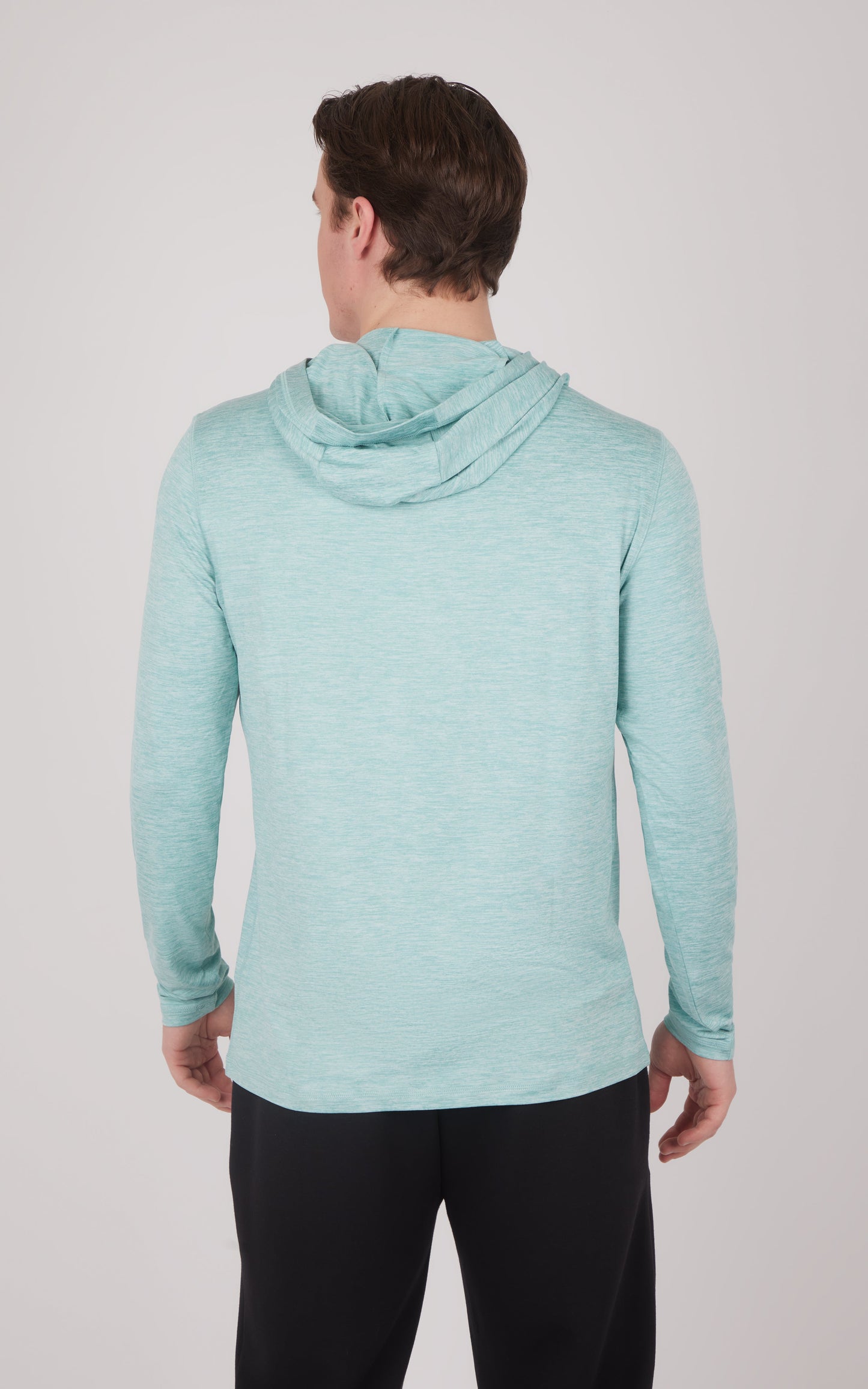 Men's Cationic Long Sleeve Hooded Shirt