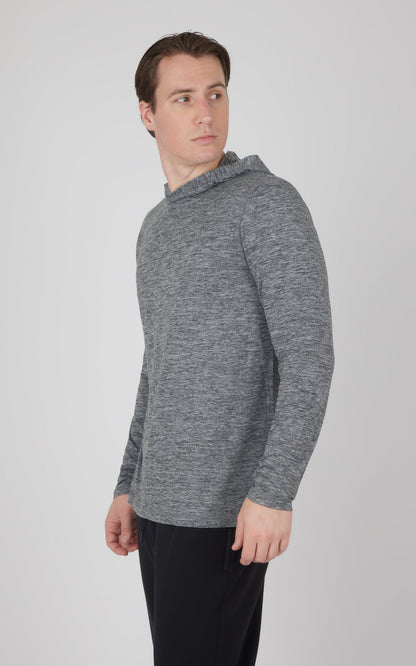 Men's Cationic Long Sleeve Hooded Shirt