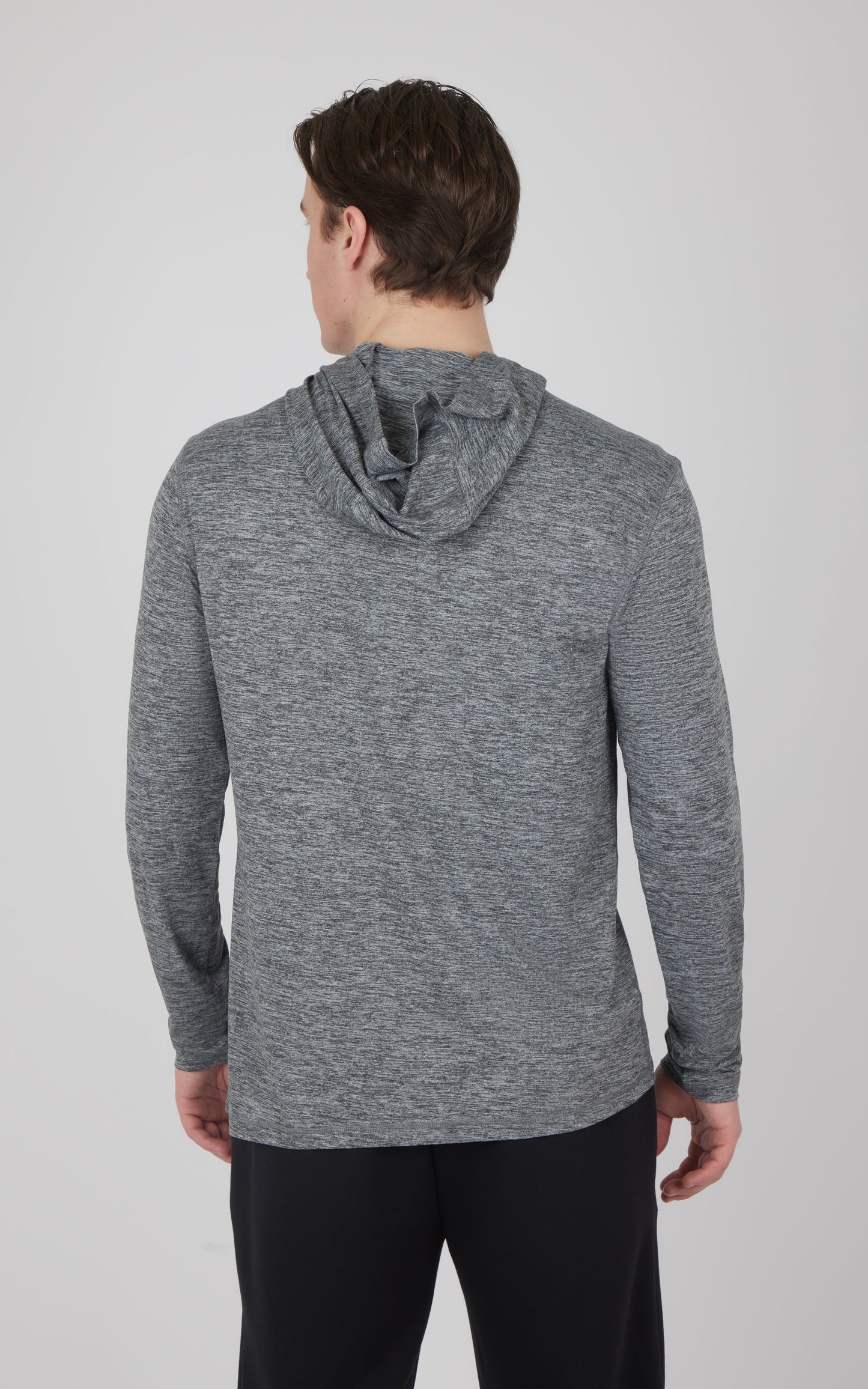 Men's Cationic Long Sleeve Hooded Shirt