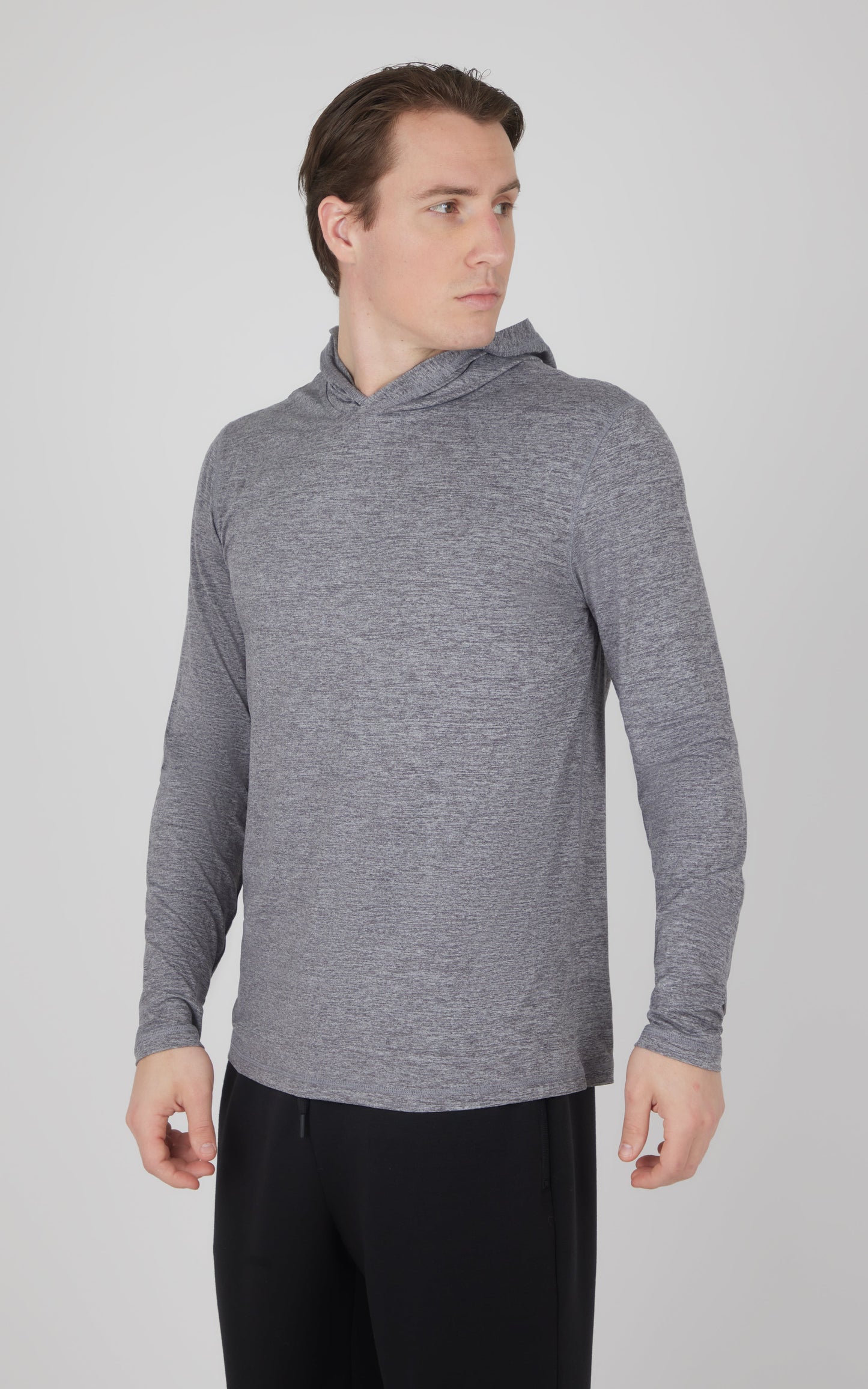 Men's Cationic Long Sleeve Hooded Shirt