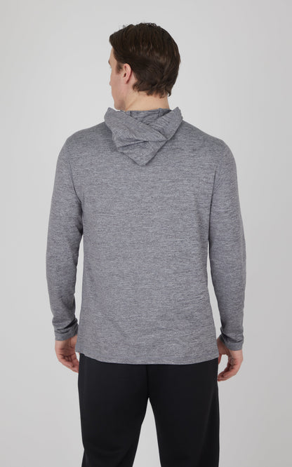 Men's Cationic Long Sleeve Hooded Shirt