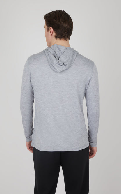 Men's Cationic Long Sleeve Hooded Shirt
