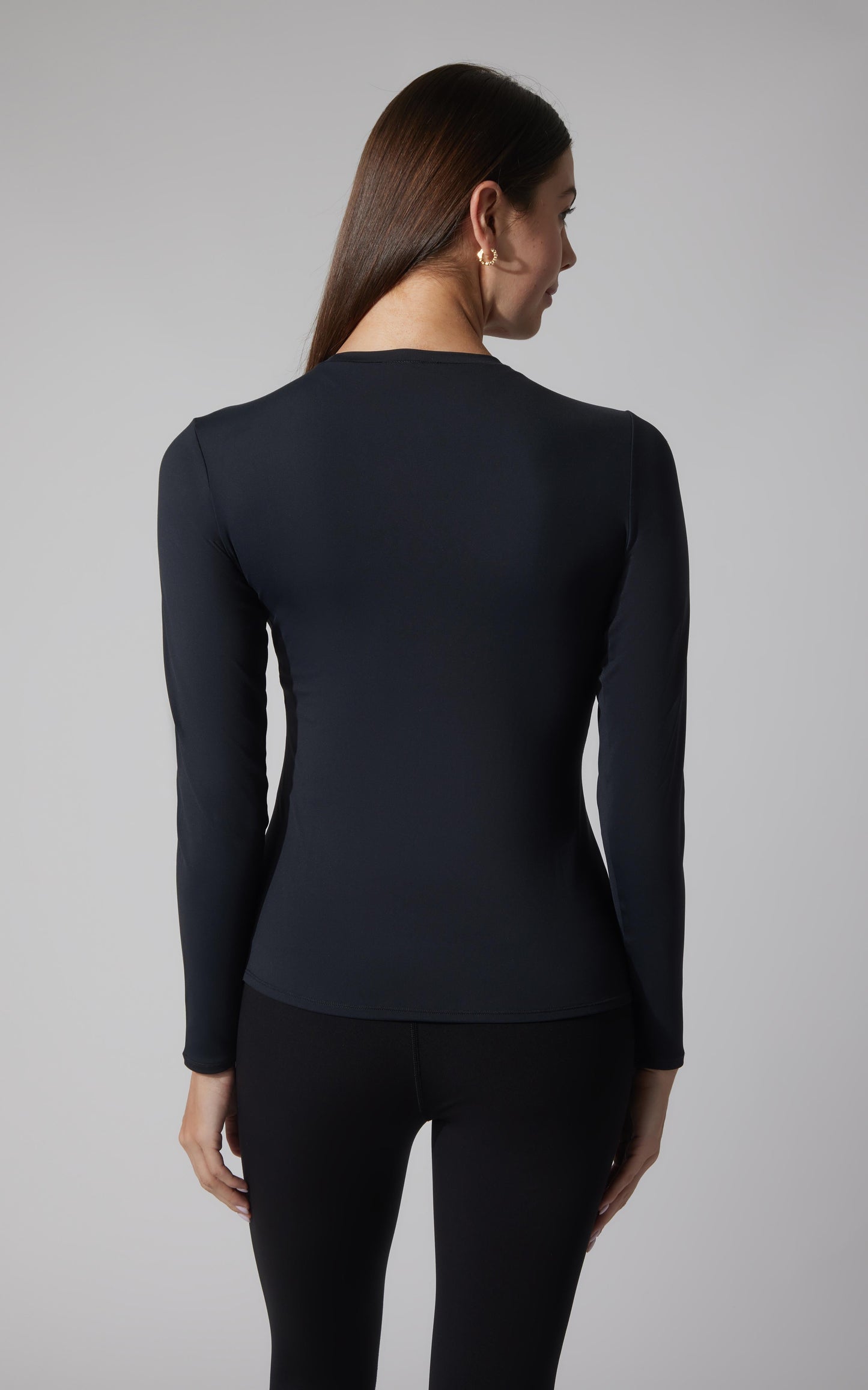 2 PK Zenly Zena Crew Fitted Long Sleeve Top - Our Cafe Story