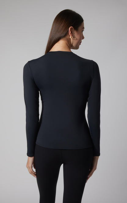 2 PK Zenly Zena Crew Fitted Long Sleeve Top - Our Cafe Story