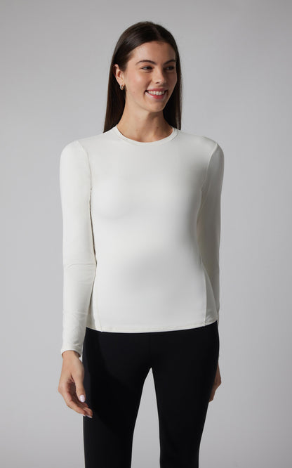 2 PK Zenly Zena Crew Fitted Long Sleeve Top - Our Cafe Story