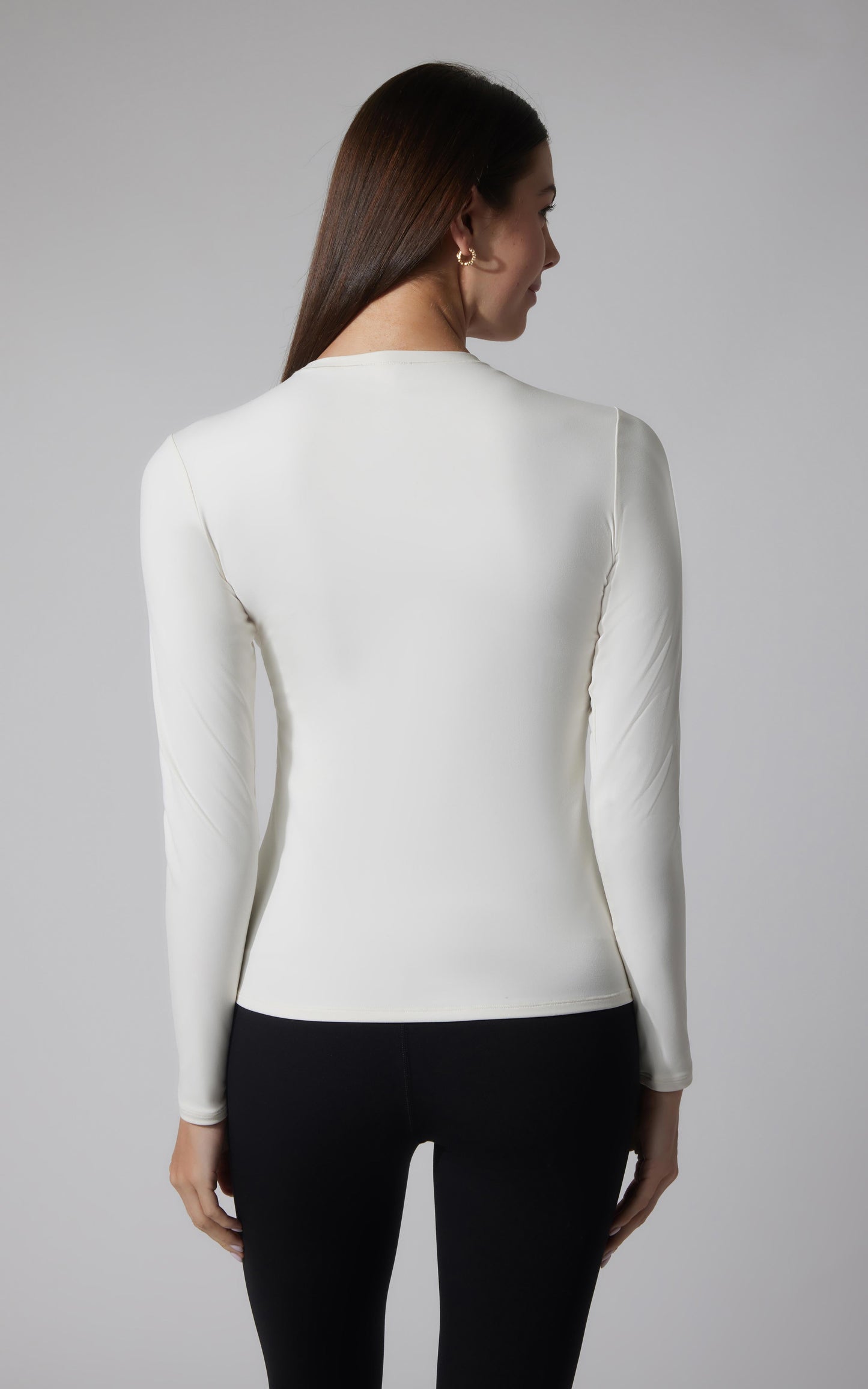 2 PK Zenly Zena Crew Fitted Long Sleeve Top - Our Cafe Story