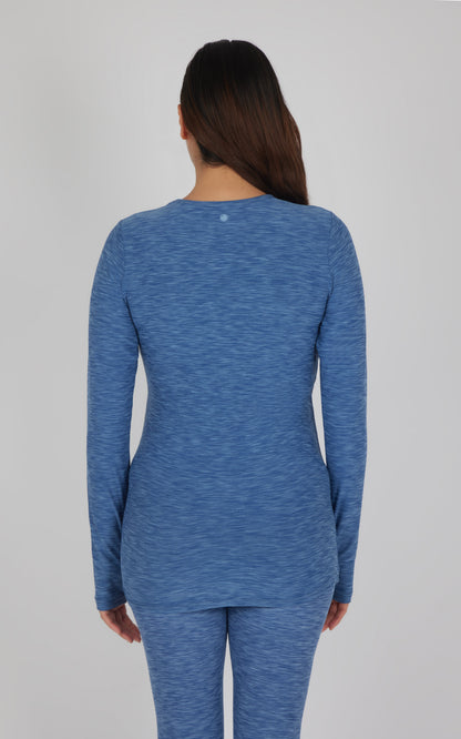 Maternity Heathered Long Sleeve Top