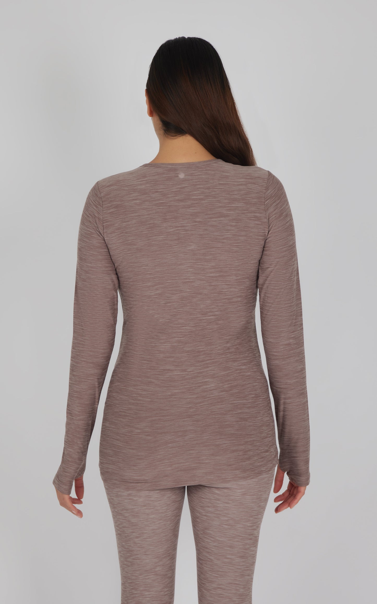 Maternity Heathered Long Sleeve Top