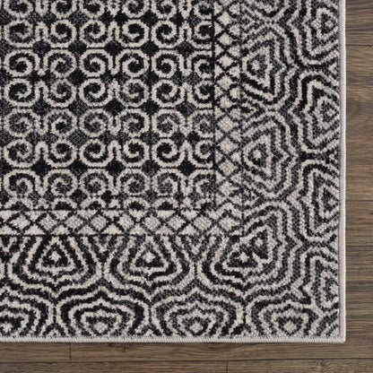 Coledale Black & White Washable Rug - Clearance