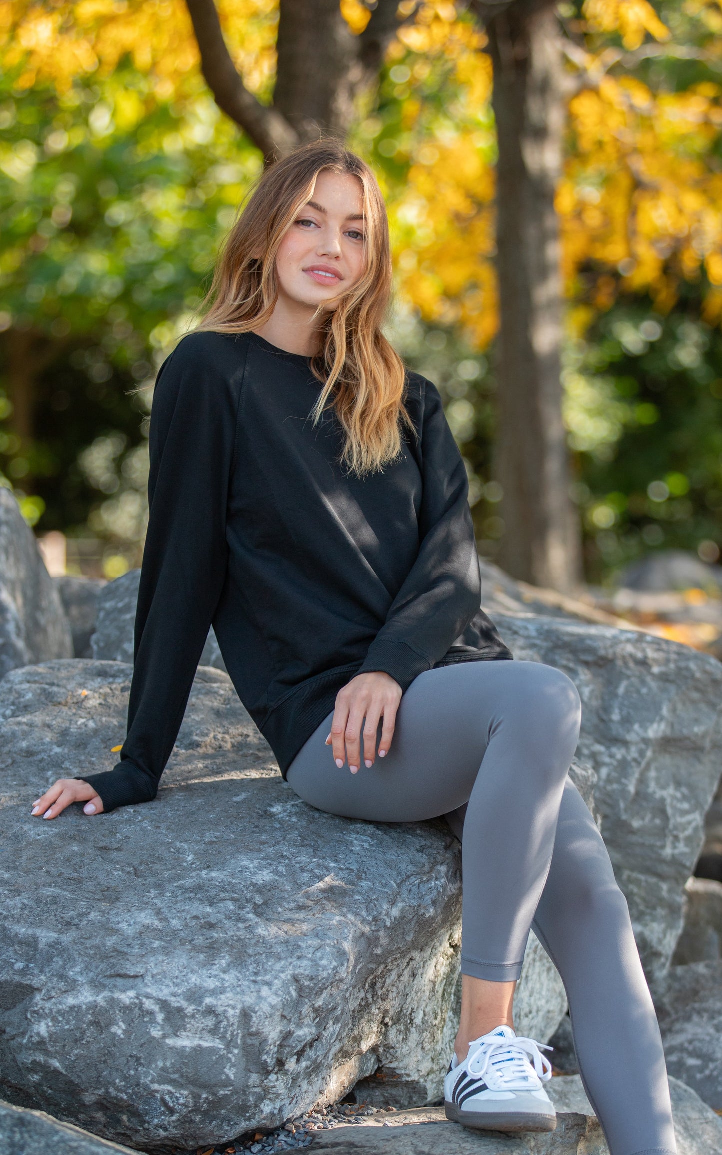 Terry Everyday Raglan Pullover Sweatshirt