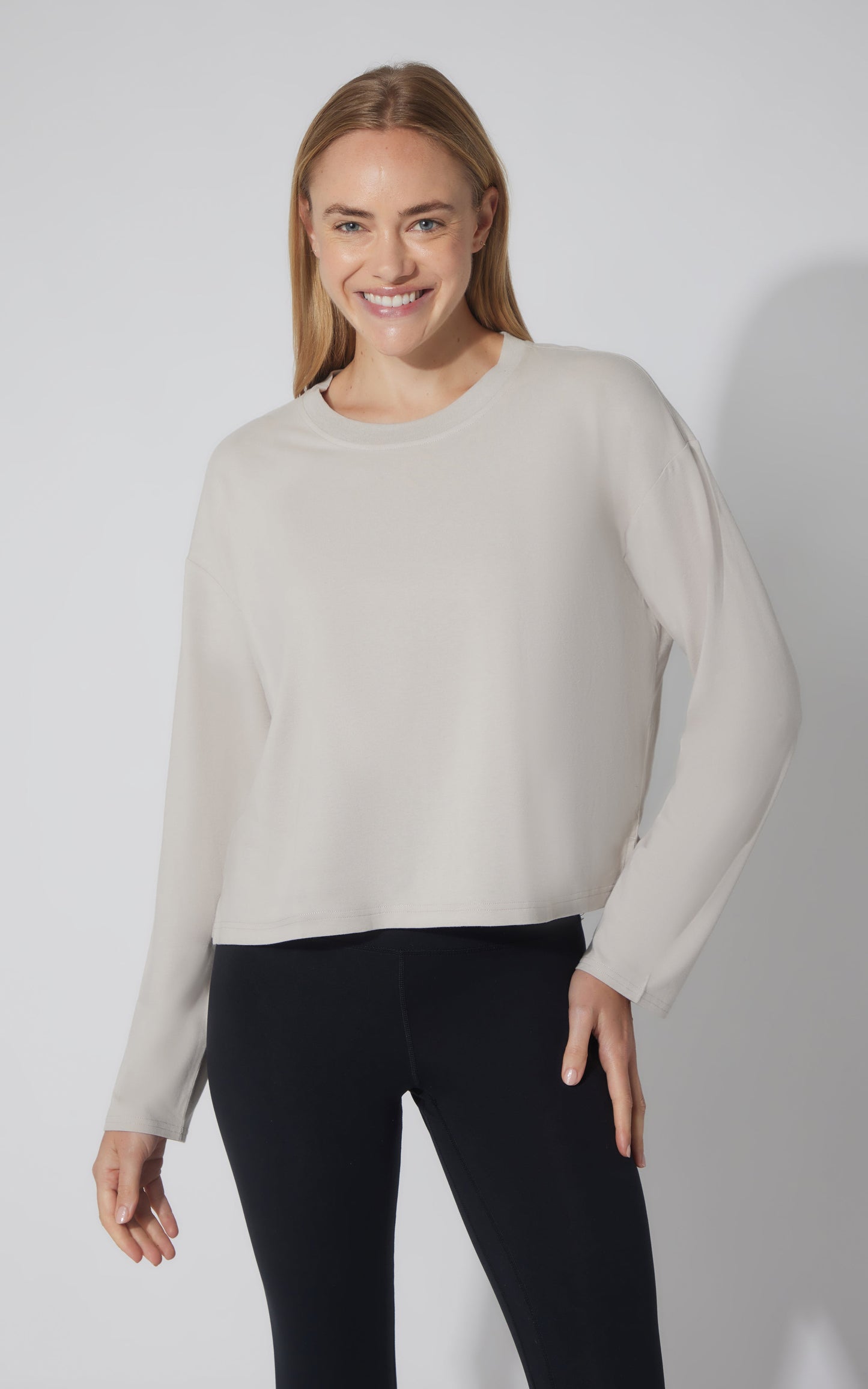 2 PK Cotton Deluxe Boxy Long Sleeve Top