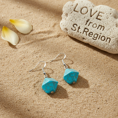 Blue Crystal & Cubic Zirconia Pear-Cut Drop Earrings