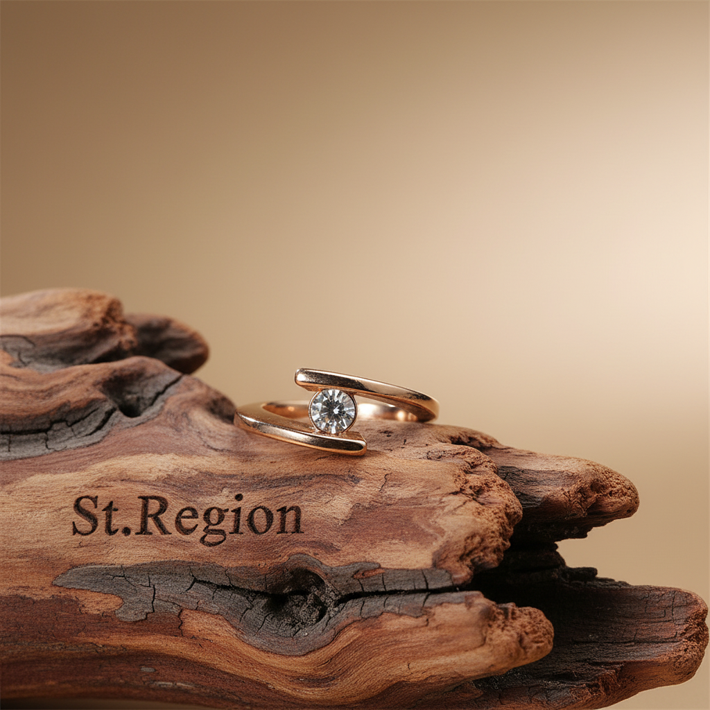 Cubic Zirconia & Crystal Bypass Ring