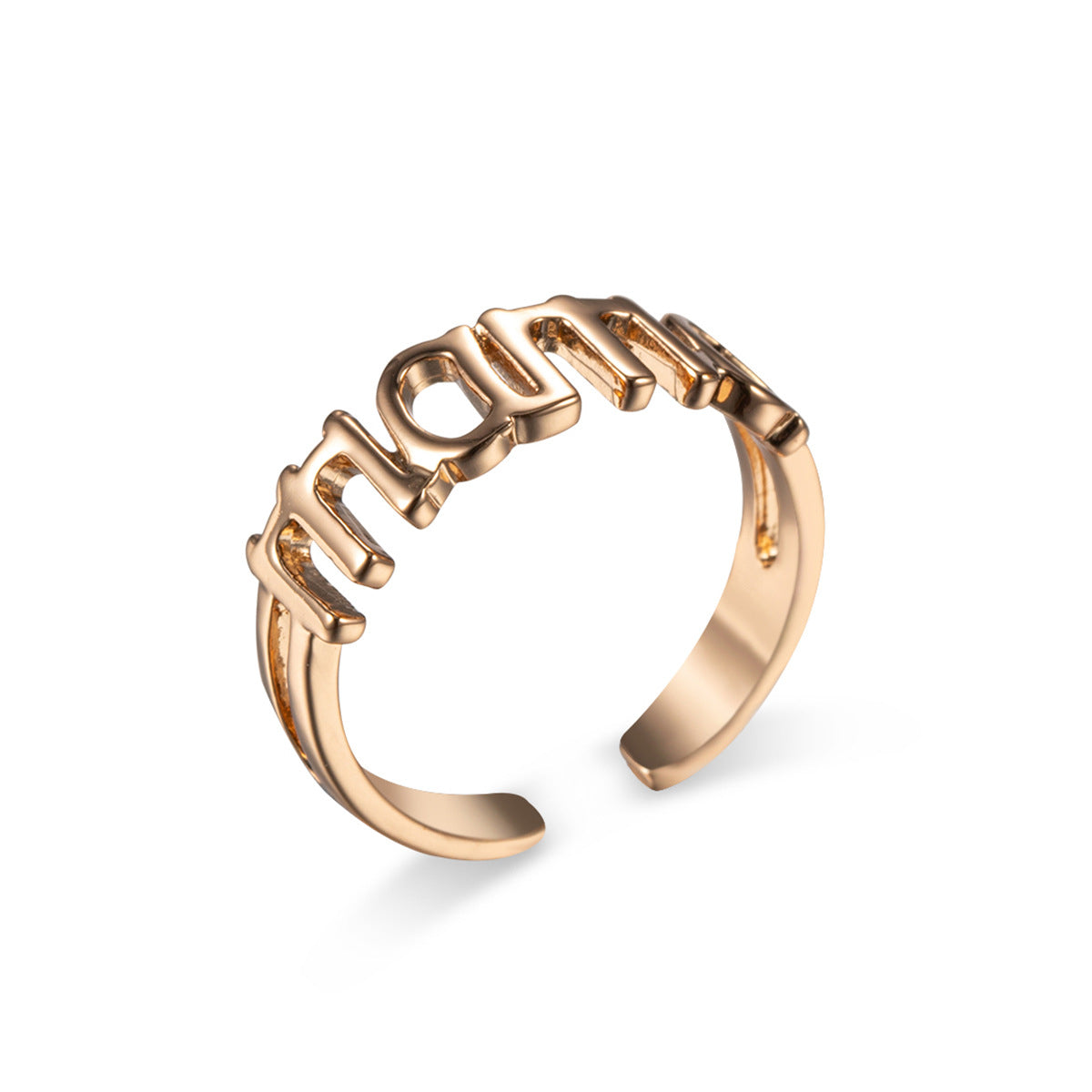 Goldtone 'Mama' Open Ring